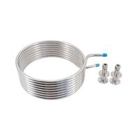 Refroidisseur de Moût Système De Purée À Recirculation D'échan Chaleur 1.5 "25 Pieds (HERMS), Bobine 10"/12 "de Diamètre, Tube 1/2" OD, Refroidisseur Moût For Brassa Domicile(12 inch Diameter)
