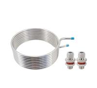 Refroidisseur de Moût Système De Purée À Recirculation D'échange Chaleur Sans Soudure, 25 Pieds (7.6 Mètres), Bobine En Acier Inoxydable 304, Tube 1/2 ", 10" 12 "de Diamètre(12 inch Diameter)