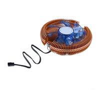 Refroidisseur de processeur avec ventilateur silencieux, dissipateur thermique en alliage à double caloduc pour LGA 775/1150/1155/1156 et pour AMD AM3/FM1/FM2+, roulement hydraulique silencieux de 22