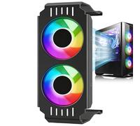 Refroidisseur de processeur - Caloducs de contact de 45 mm | Congélateur liquide, tête de pompe Argb, hauteur de refroidisseur d'air CPU à profil bas, pour ordinateur, dissipation thermique domestique