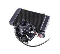 Refroidisseur de radiateur de moto 5 ", ventilateur électrique M16 Temp adapté à la chine 150cc 200cc 250cc 4x4 ATV UTV Buggy Quad pièces de vélo(Direct pipe)