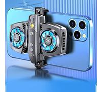 Refroidisseur de Téléphone à Faible Bruit avec Double Ventilateur de Refroidissement Semi-conducteur, d'une Largeur de 66 à 90 Mm pour Tiktok Live Streaming, Outdoor Vlog, Mobile