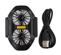 Refroidisseur de téléphone de jeu avec lumière RVB, radiateur de refroidissement de téléphone portable de 35 dB avec 2 modes de refroidissement réglables pour une expérience améliorée pendant le