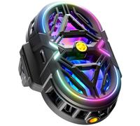 Refroidisseur de téléphone portable avec lumières LED, ventilateur de refroidissement rechargeable avec trois niveaux de puissance de refroidissement, compatible avec les smartphones iPhone Android de