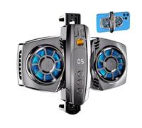 Refroidisseur de téléphone portable, double ventilateur de refroidissement | Le ventilateur de refroidissement portable réduit la chaleur du téléphone pendant les jeux, l'enregistrement en streaming et