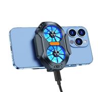 Refroidisseur de téléphone portable - Pince de refroidissement avec 2 ventilateurs pour smartphones, largeur réglable pour vidéos et musique