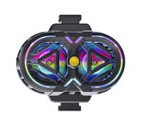 Refroidisseur de Téléphone Portable, Radiateur de Téléphone Portable avec Lumières RVB, Refroidisseur de Téléphone à Semi-conducteur Dual Core Dual Type C 3 Vitesses, Ventilateur