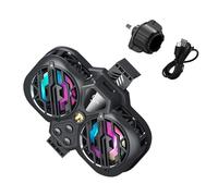 Refroidisseur de téléphone, Ventilateur de refroidissement de téléphone - Refroidisseur de téléphone réglable - Radiateur de téléphone portable silencieux avec double ventilateur de ra