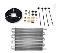 Refroidisseur de transmission à tube et ailette à 8 passes Kit de refroidisseur d'huile universel pour voiture