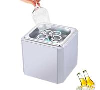 Refroidisseur de verre à glace en acier inoxydable, refroidit rapidement jusqu'à -45 °C, se connecte au réservoir de CO2, idéal pour les cocktails, la bière et les boissons mélangées