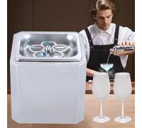 Refroidisseur de verre commercial, 1 tasse/4-6 secondes, givre en verre, refroidisseur de tasse en verre, corps en acier inoxydable, facile à nettoyer, gèle rapidement les tasses à -45 °C, outil de