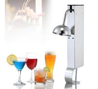 Refroidisseur de verre commercial, refroidisseur de boisson en acier inoxydable, refroidit rapidement les boissons en quelques secondes, idéal pour la bière et le vin, s'adapte à différents types de