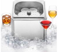 Refroidisseur de verres professionnel,givreur de verres au CO2 avec lumière LED,congélation rapide des verres jusqu'à -25°C,congélation rapide des verres à vin en 6 secondes,pour cocktails et bières B