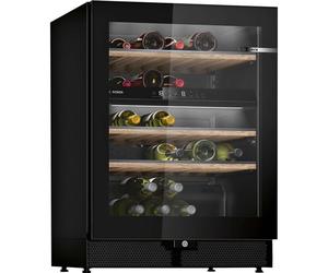Refroidisseur de vin compresseur Bosch Serie 6 KWK16ABGB 120 L 44 bouteilles Double zone Noir