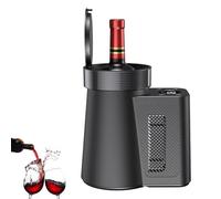 Refroidisseur De Vin Électrique 1 Bouteille 2-20°c, Cave à Vin Compacte Thermoélectrique 36w, Mini Frigo à Vin 750ml avec LED, Silencieux pour Maison Bureau Bar, Noir Black