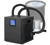 Refroidisseur d'eau à Bain de Glace 1/3 CV, Refroidisseur d'eau à Immersion Froide avec Filtre Externe et Pompe Submersible, Refroidisseur d'eau DoubleWaterPump