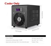 Refroidisseur d'eau d'aquarium 60L système de Chauffage Refroidisseur réservoir Poissons 10-40 ℃ Dispositif température constante 180 W réfrigération Équipement de Culture(Cooler Only,220)