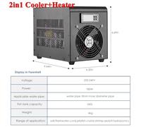 Refroidisseur d'eau d'aquarium Plus Chaud avec Pompe 32-212 ° F réglage de température adapté à l'eau 16 Gal for Les Poissons la Maison Équipement de Culture(Heater and Cooler,220)