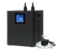 Refroidisseur d'eau d'aquarium pour aquarium, 200 litres, système de refroidissement hydroponique de 1/3 HP avec pompe à eau et tuyau pour axolotl, récif corallien, crevettes