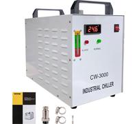 Refroidisseur d'eau industriel CW-3000AG CO2 Refroidisseur de tube laser 9 L Refroidisseur d'eau 50 W 220 V pour refroidir les tubes de verre CO2 10L / Min