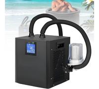 Refroidisseur d'Eau Pour Bain de Glace, Refroidisseur d'Eau Pour Bain de Glace avec Filtre Externe, Masse Filtrante Et Pompe, Télécommande, Pour Usage Domestique Et Professionnel DoubleWaterPump