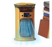 Refroidisseur d'espace pour chambre à coucher, ventilateur humidificateur avec lumière, 3 vitesses du vent avec lumière LED pour dortoir, chambre à coucher, bureau, chambre d'enfant, camping, étude