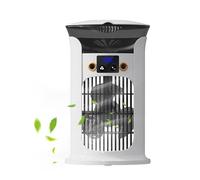 Refroidisseur d'espace, ventilateur d'humidification pour bureau, appareil de refroidissement portable avec lumière LED et 3 vitesses de vent pour chambre d'enfant, appartement, bureau, camping, étude