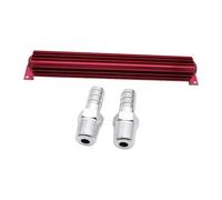 refroidisseur d'huile automobile Refroidisseur d'huile de réservoir refroidisseur canal transmission adapté au camion voiture automatique(Red)