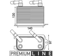 Refroidisseur d'huile de boîte de vitesses automatique MAHLE pour LAND ROVER RANGE ROVER III