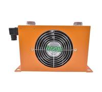 Refroidisseur d'huile hydraulique AH0608T-CA, 60l/min, radiateur d'huile hydraulique refroidi par Air à faible bruit avec ventilateur Refroidissement éolien haute puissance(12V)
