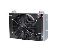 Refroidisseur d'huile hydraulique AH1470TB-CA 200 l/min, radiateur refroidi par air, échangeur de chaleur à huile Absorption efficace des chocs(DC12V)
