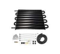 Refroidisseur d'huile moteur Kit de refroidisseur d'huile de transmission 8 rangées, tube et ailettes en aluminium à 8 passages, radiateur avec durites TOC-1014 Kit De Radiateur De Refroidissemen