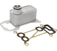 Refroidisseur D'huile Moteur Pour BMW X5 3.0L I6 2009-2013 Refroidisseur D'huile Transmission Trans Cooler Avec Boulon No.5989070105 Alliage D'Aluminium Ton Argenté 1 Set Voiture