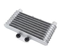 Refroidisseur d'huile Moteur Radiateurs de refroidissement l'huile refroidisseur d'huile moto Radiateur 125 ml pour 12 5CC-250CC Vélo saleté VTT(Silver m10 x 1.25)