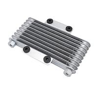 Refroidisseur d'huile Moteur Radiateurs de refroidissement radiateur à huile 125ml pour 12 5CC-250CC Vélo saleté moto VTT(Silver m10 x 1.25)