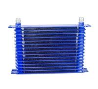 Refroidisseur d'huile moteur Refroidisseur d'huile universel 15 rangées 10 AN 10 AN Kit de refroidisseur d'huile de transmission moteur universel Type bleu WX5115B Kit De Radiateur De Refroidissemen