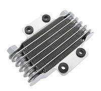 Refroidisseur d'huile universel, Elerose radiateur de refroidisseur d'huile moteur 85 ml pour VTT 100cc-250CC(Argent)
