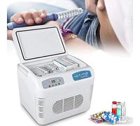 Refroidisseur d'insuline USB portable | Boîte de réfrigération médicale de 12 L pour médicaments diabétiques | Contrôle de la température de 2 à 8 ℃ pour voiture et maison