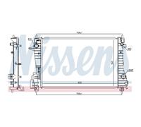 Refroidisseur Du Moteur D'Eau Convient pour Chevrolet Aveo Hayon T300 1.3 de D