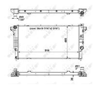 Refroidisseur Du Moteur D'Eau Convient pour Dodge RAM 2500 Pick-Up Être Br 5.9