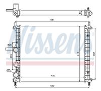 Refroidisseur Du Moteur D'Eau Convient pour Fiat Bravo I 182 1.2 16V 80