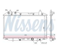 Radiateur d'eau Grille de radiateur soudée 68147 NISSENS pour HONDA