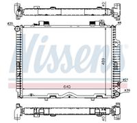 Radiateur, refroidissement moteur NISSENS 62611A