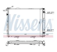 Radiateur d'eau Grille de radiateur soudée 62679A NISSENS pour MERCEDES-BENZ