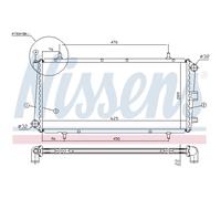 Refroidisseur Du Moteur D'Eau Convient pour MG Mgf Rd 1.8i 16V 18i Vvc 1.6