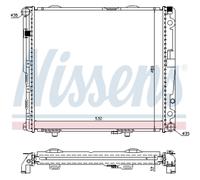 Nissens Radiateur moteur 62693A – Grille de radiateur soudée – pour Mercedes‑Benz W124 Saloon/Break