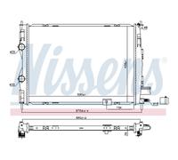 Refroidisseur Du Moteur D'Eau pour Nissan Qashqai + 2 I J10 JJ10 2.0