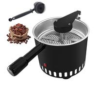 Refroidisseur électrique De Grains De Café, 500 G, Rotatif, Avec Grille En Acier Inoxydable Et Brosse De Nettoyage, Brassage Automatique, Refroidissement Rapide, Idéal Pour La Maison 5mm-Mesh-Screen