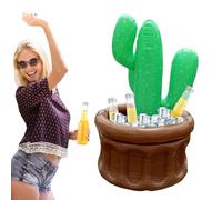 Refroidisseur gonflable pour piscine - Refroidisseur de cactus - Seau à glace gonflable pour l'été - Refroidisseur de boissons et de boissons pour piscines extérieures, réunions