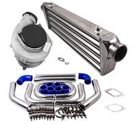 Refroidisseur intermédiaire 1 Kit Turbocompresseur Universel GT3582 + Refroidisseur Intermédiaire + Tuyauterie Turbo 2.5"